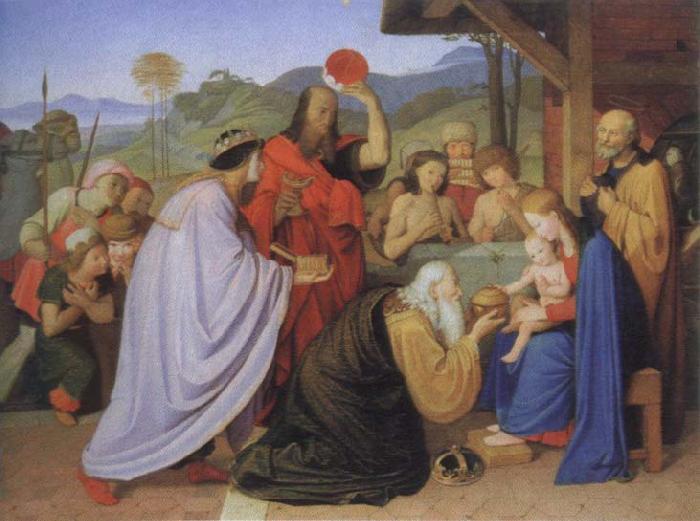 Friedrich overbeck adoration of the kings France oil painting art